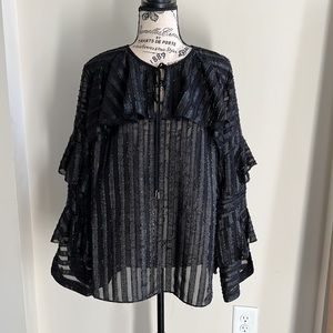 Elie Tahari black top - size Large